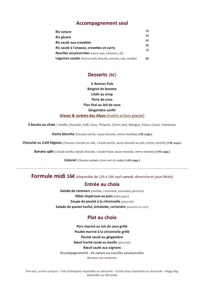 Éléphant d'argent - Menu Image 2