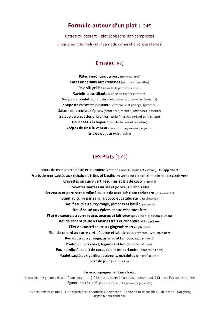 Éléphant d'argent - Menu Image 4